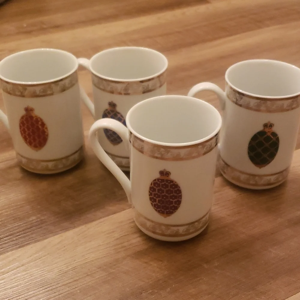 Formalities Imperial Egg Collwction by baum bros. Mug Set 4 - Picture 1 of 7